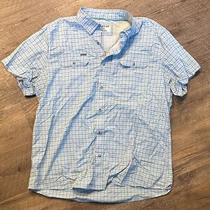Poncho Blue Checkered Casual Button-Down Shirt